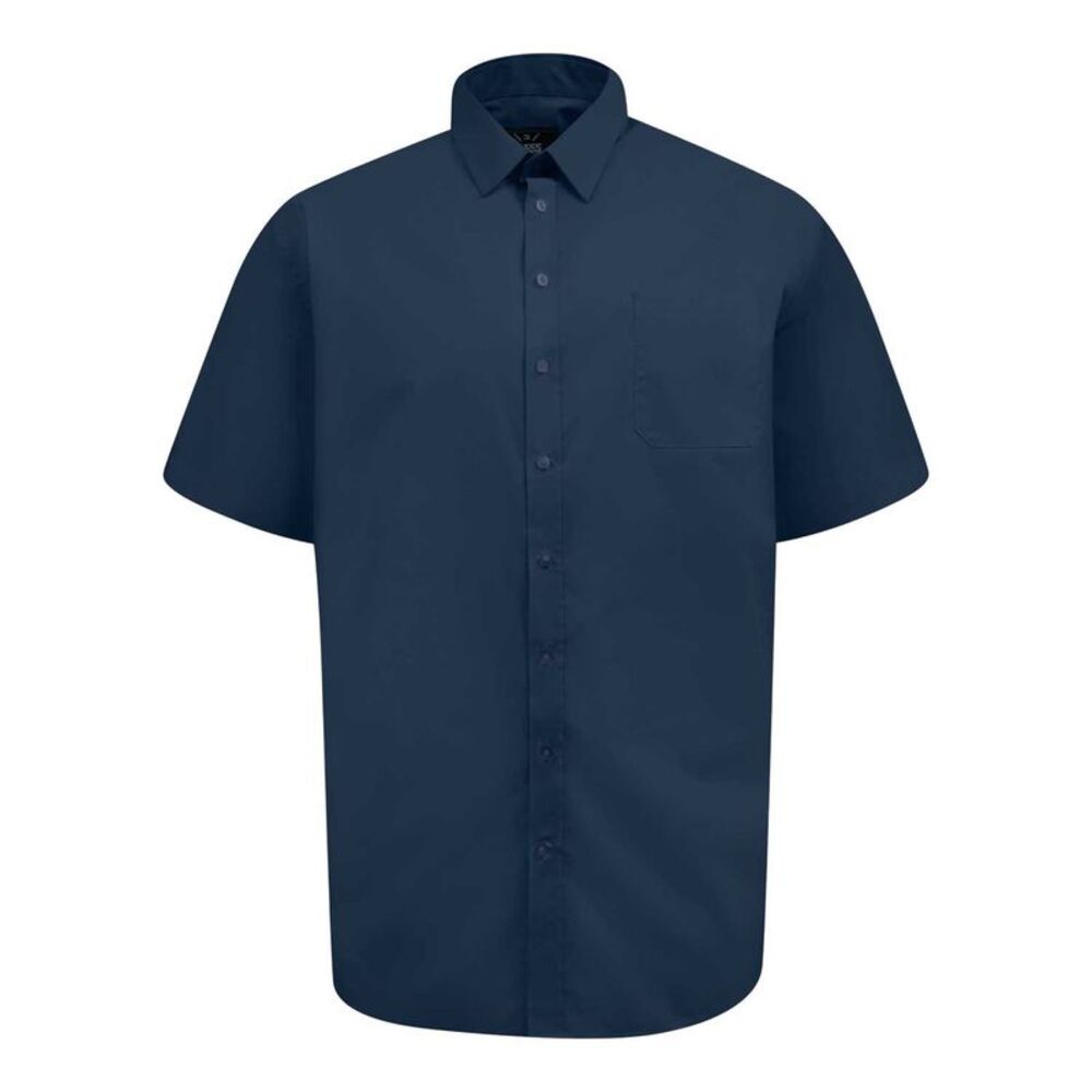 Duke Mens D555 Lucas Short-Sleeved Shirt / Navy